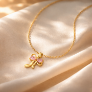 Rosaline Bow Pendant with Chain with pendant
