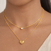 Layered Love Heart Necklaces