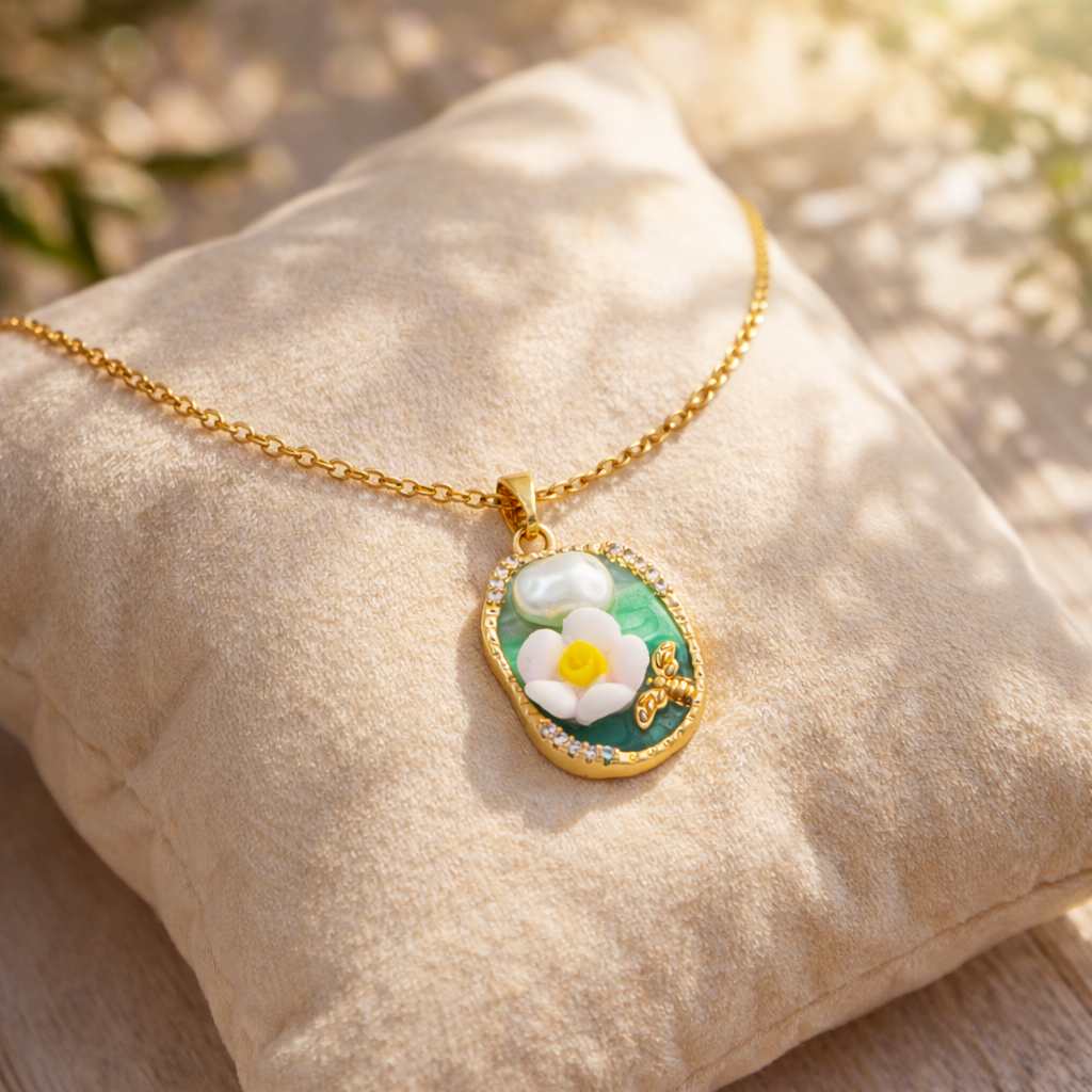 Blooming Garden Pendant with Chain with pendant