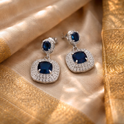 Midnight Sapphire Drop Earrings