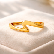 Luna Open Cuff Gold Bracelet