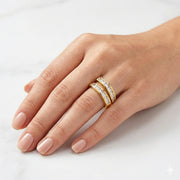 Elara Oval Crystal Statement Ring