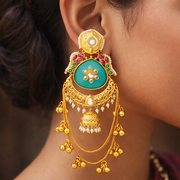 Jahanara Meenakari Kashmiri Earrings