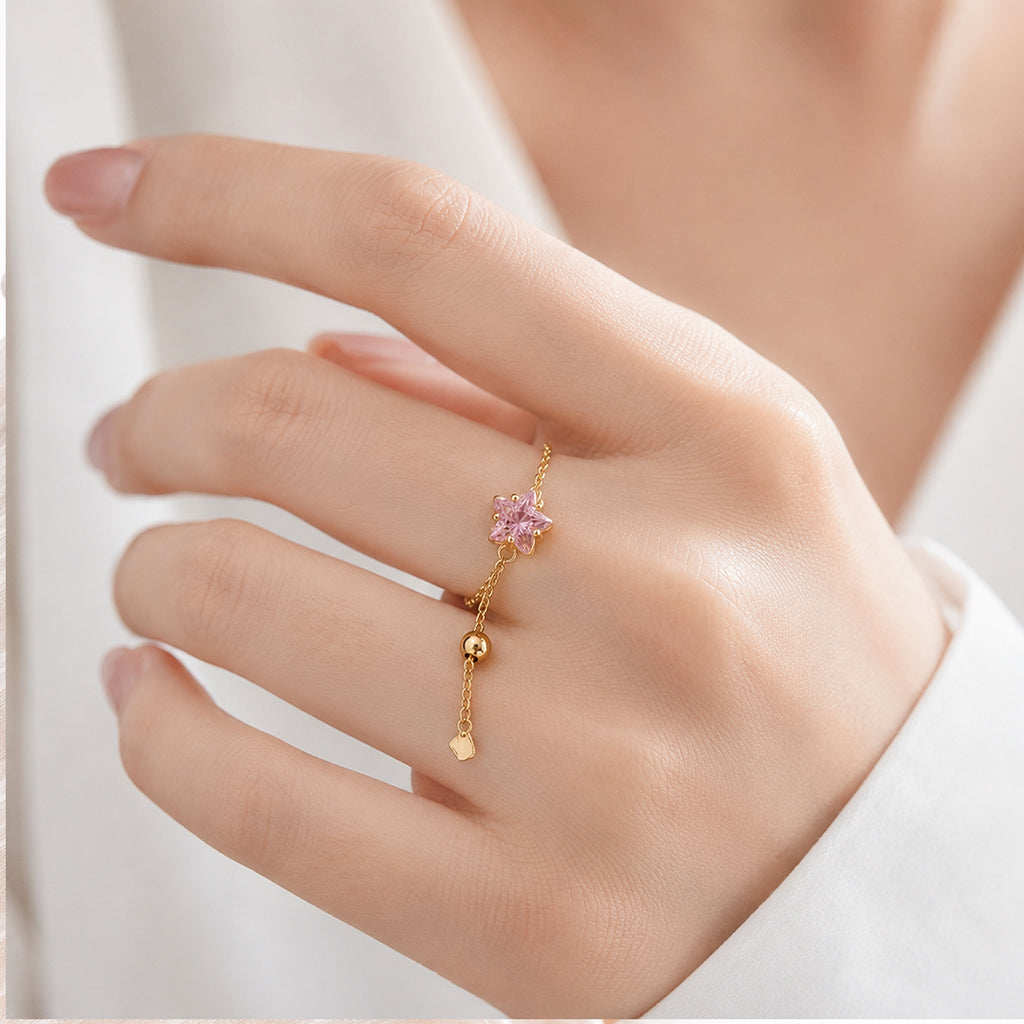 Lavender Star Ring