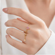 Lavender Star Ring