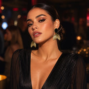 Black & Gold Aura Earrings