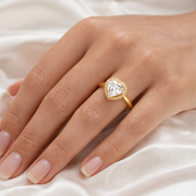 Crystal Heart Promise Ring