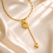 Eterna Heart Drop Toggle Necklaces