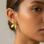 Golden Petal Bloom Earrings