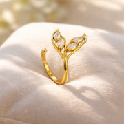 Celeste Petal Adjustable Ring