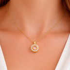 Blush Bloom Crystal Pendant
