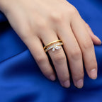 Luna Layered Adjustable Ring