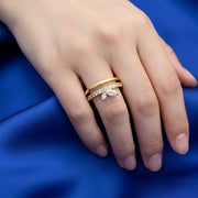 Luna Layered Adjustable Ring