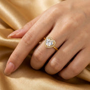 Heart Halo Spark Ring