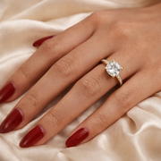 Luna Solitaire adjestable Ring