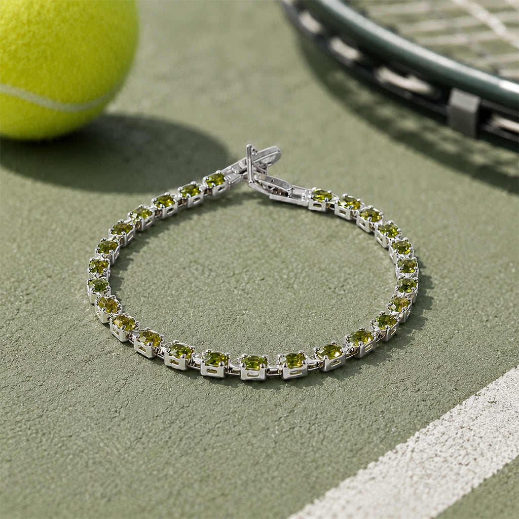 Sage Green Tennis Bracelet