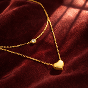 Layered Love Heart Necklaces