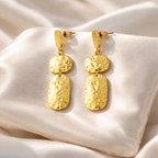 Hammered Gold Statement Drops