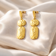 Hammered Gold Statement Drops