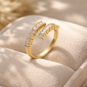 Twin Row Spark Adjustable Ring