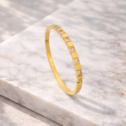 Square Crystal Bangle