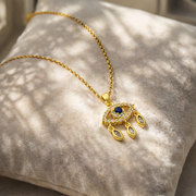 Celeste Evil Eye Drop Pendant