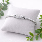Celeste Silver Bangle