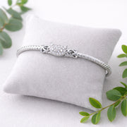 Celeste Silver Bangle