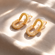 Urban Gleam U-Hoop Earrings