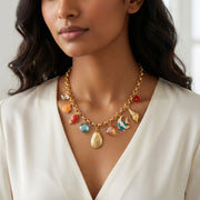 Electroplated Vintage Charm Necklaces