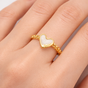Aurielle Heart Halo Ring