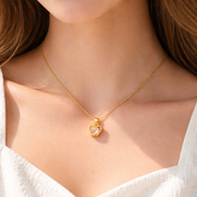 Petite Sculpted Heart Pendant