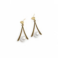 Modern Pearl Earrings