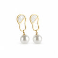 Pearl Hoop Earrings