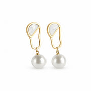 Pearl Hoop Earrings