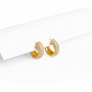 Golden Radiance Hoops