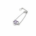Lilac Heart Ring