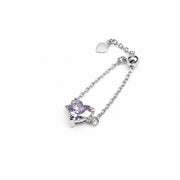 Lilac Heart Ring