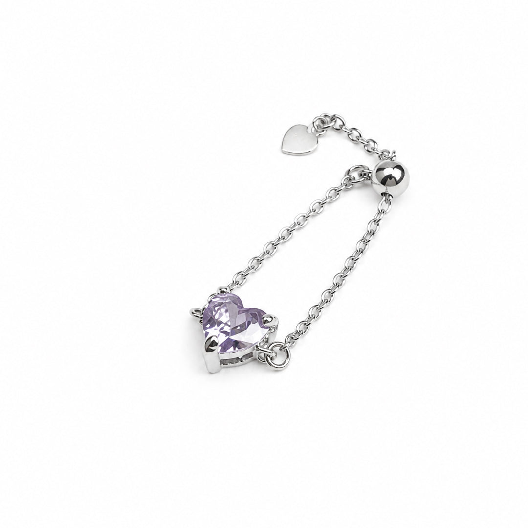 Lilac Heart Ring
