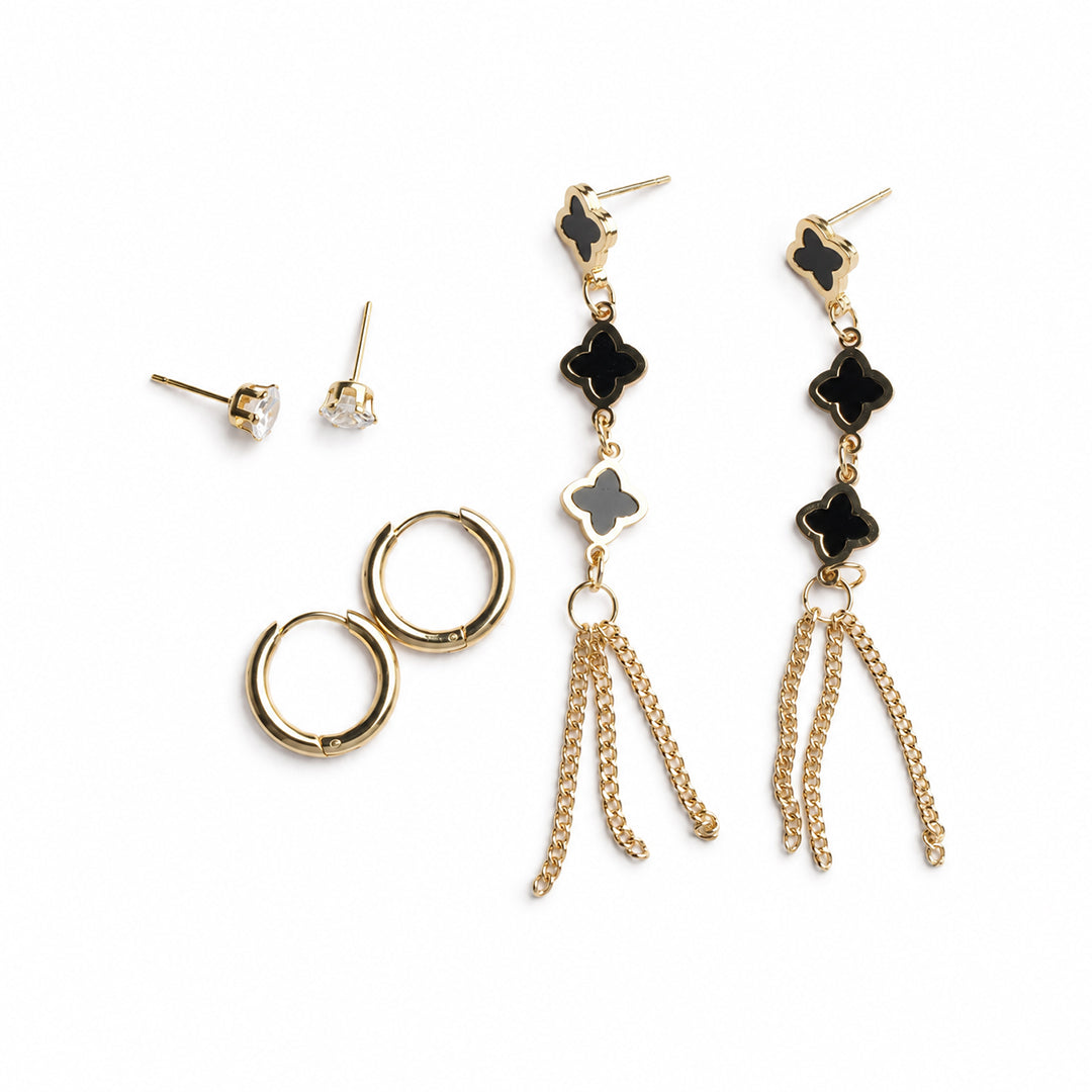 Clover Earring Set