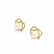 Pearl Orbit Stud Earring