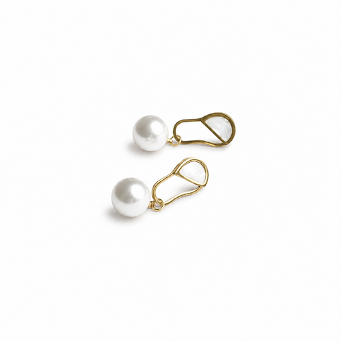 Pearl Hoop Earrings