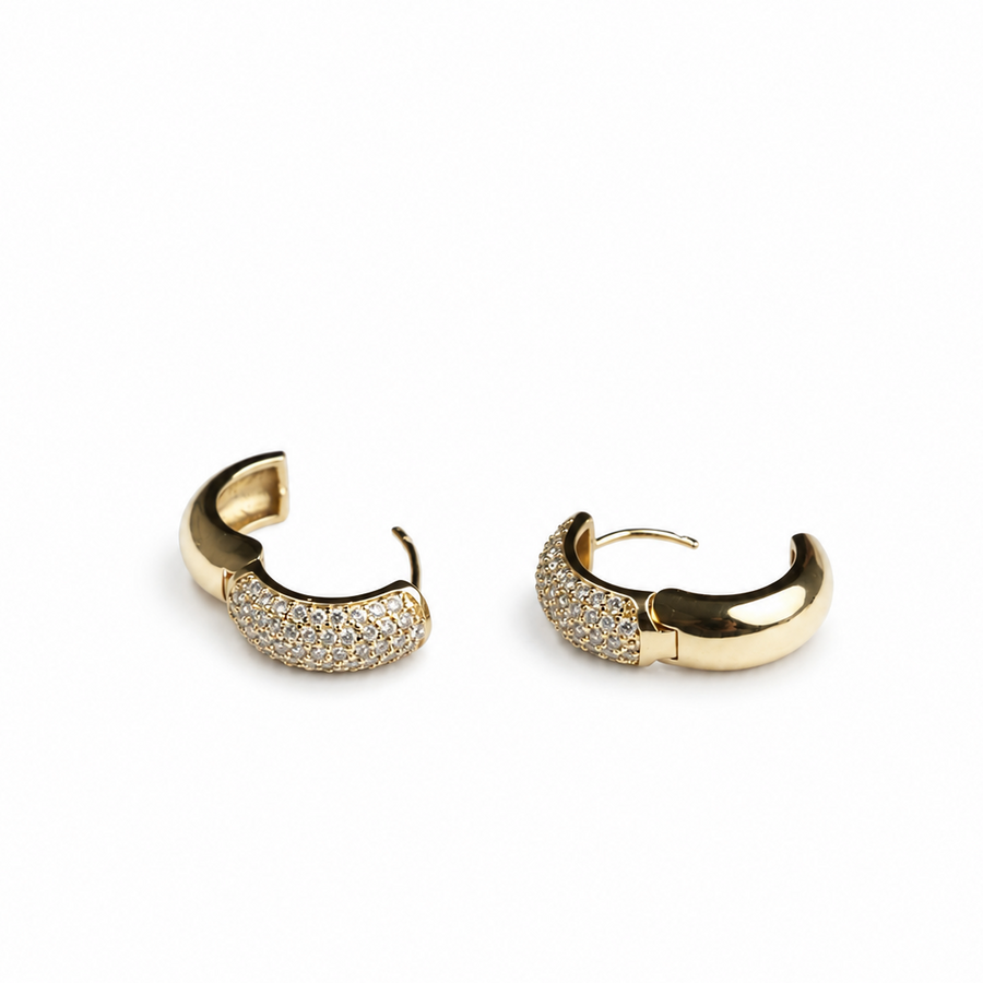 Golden Radiance Hoops