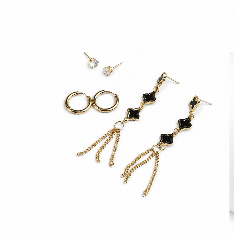 Clover Earring Set
