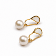Pearl Hoop Earrings