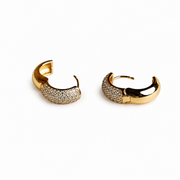 Golden Radiance Hoops