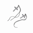 Cross Tassel Earrings