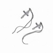 Cross Tassel Earrings