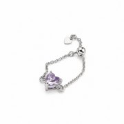 Lilac Heart Ring