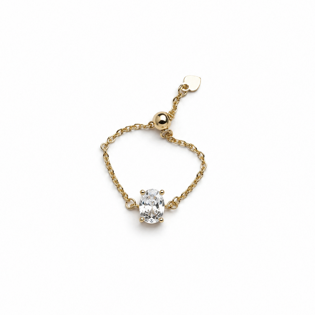 Luna Solitaire Ring